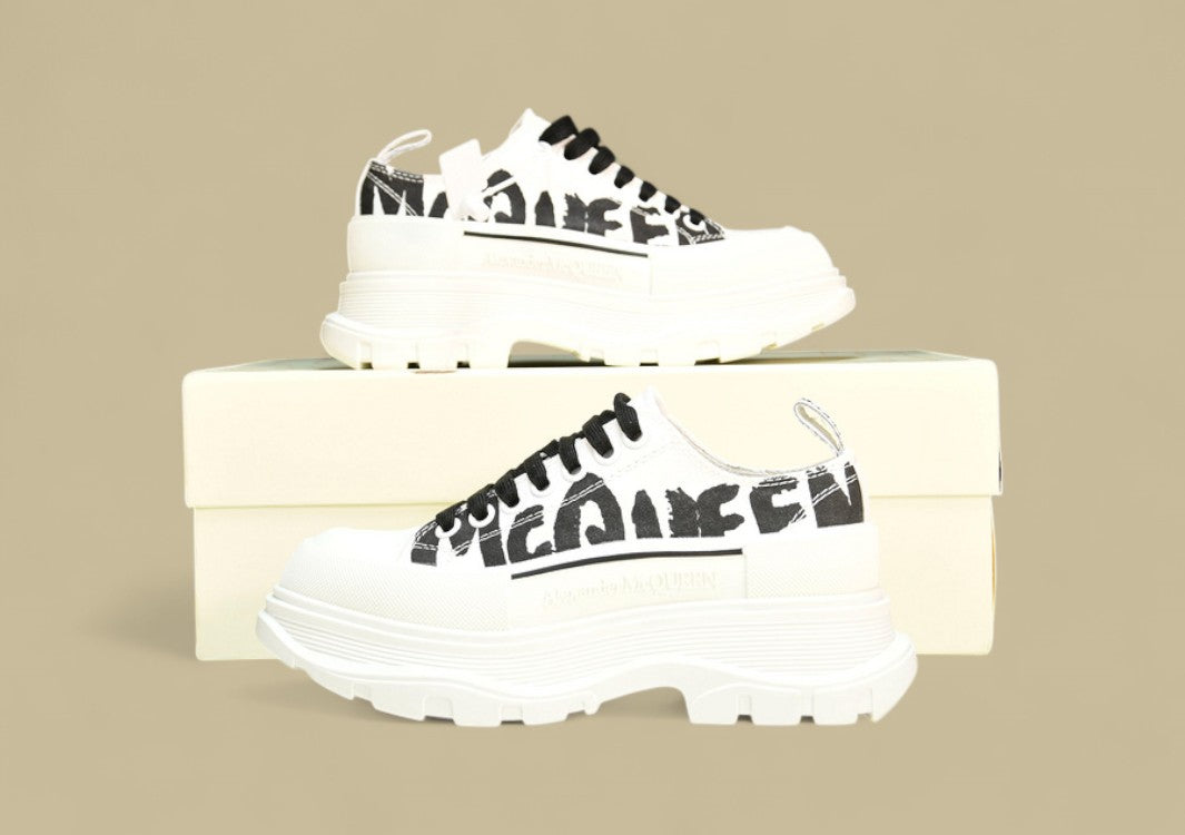 Alexander Mcqueen Sole Sneakers White & Black