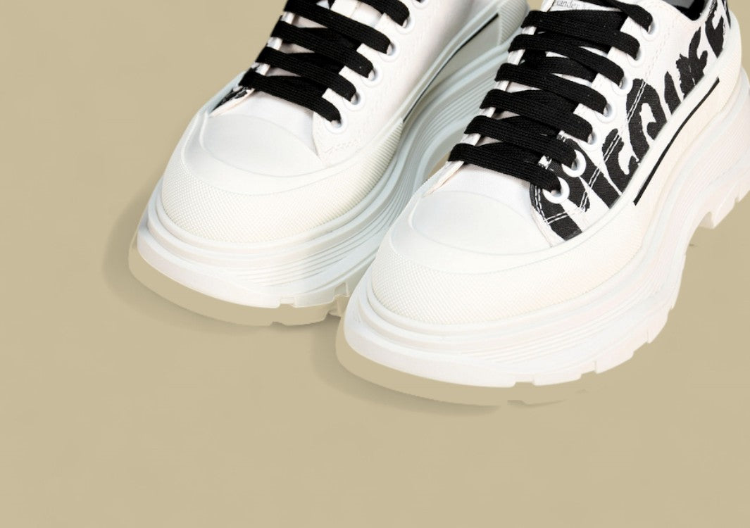 Alexander Mcqueen Sole Sneakers White & Black