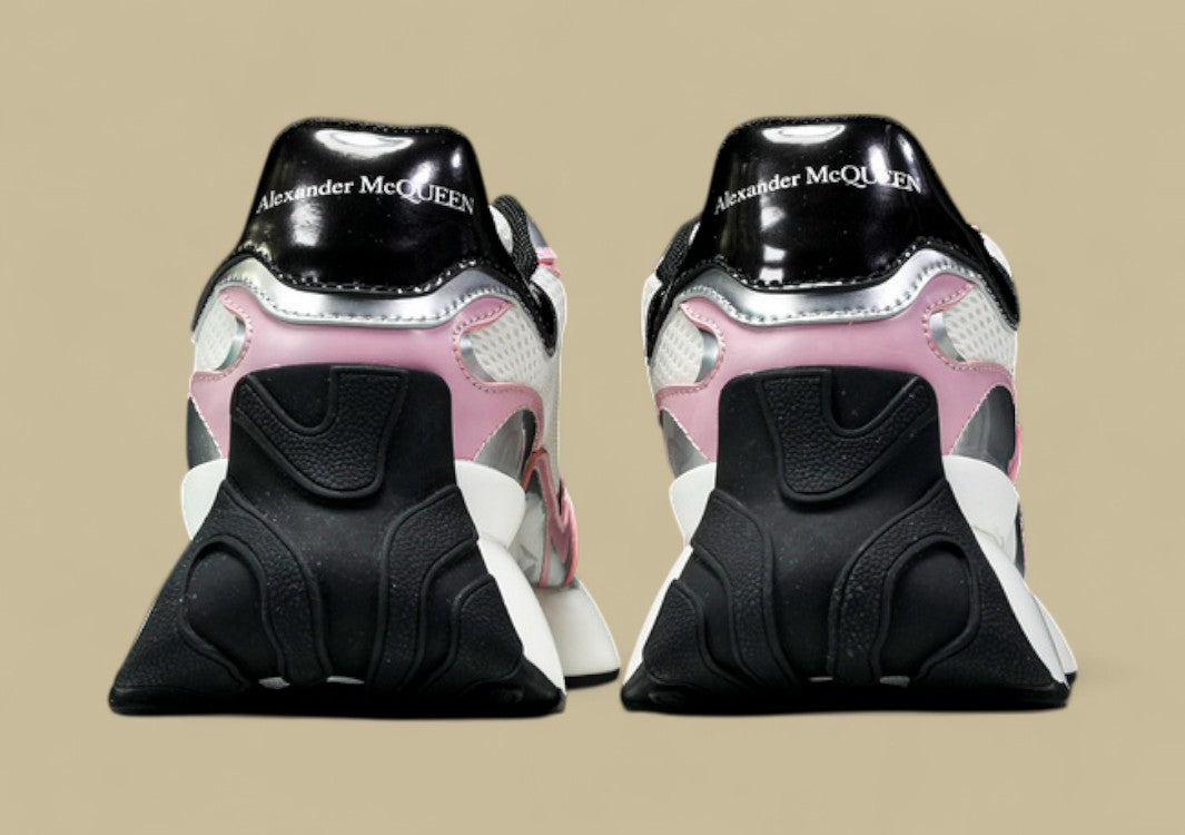 Alexander Mcqueen Sprint Runner White/black/pink/silver