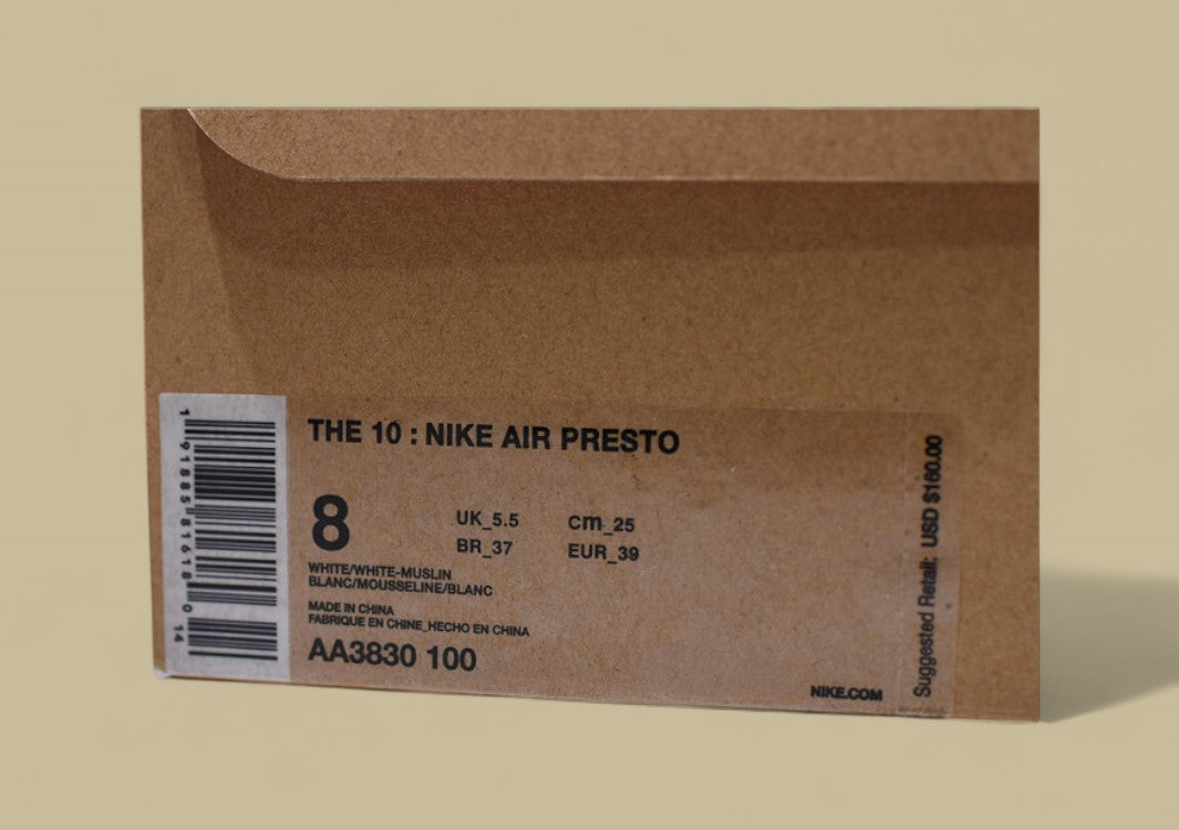 BC Air Presto x Off-White White Black Cone Replica