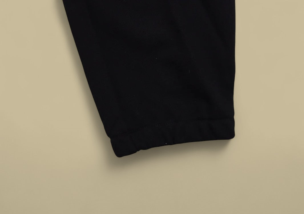 Balenciaga 23FW Buckle Embroidery Logo Sweatpants – Black