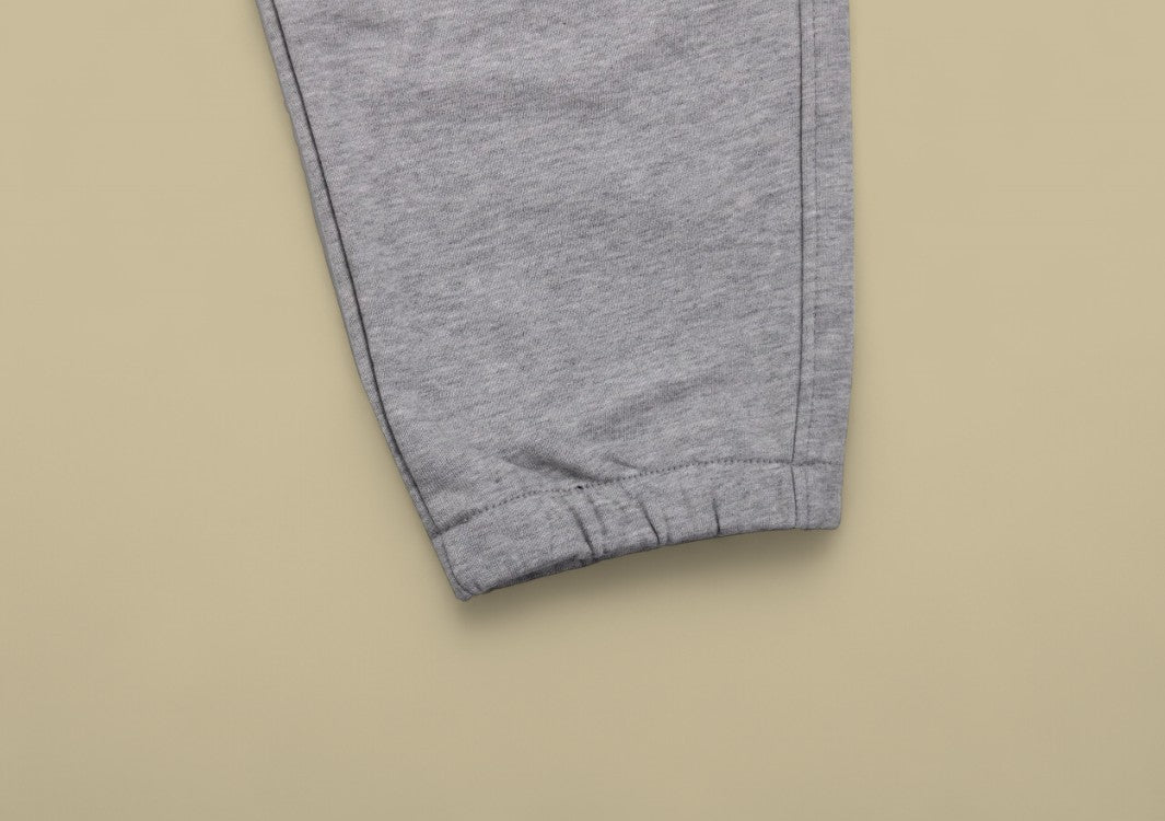 Balenciaga 23FW Buckle Embroidery Logo Sweatpants – Heather Gray