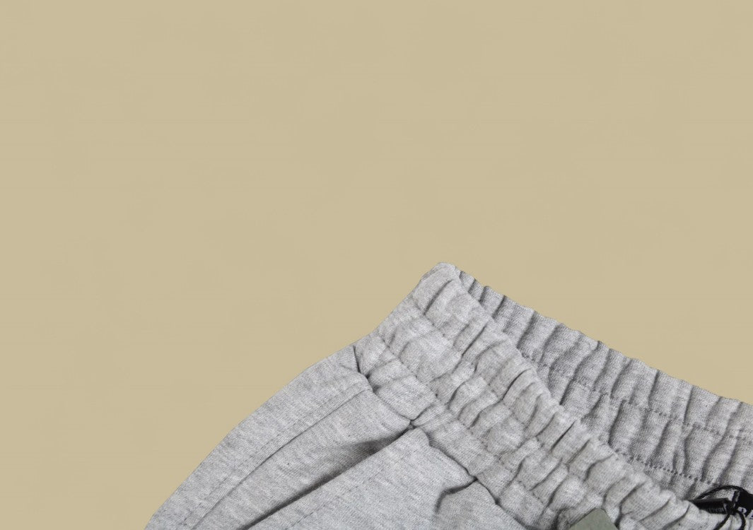Balenciaga 23FW Buckle Embroidery Logo Sweatpants – Heather Gray