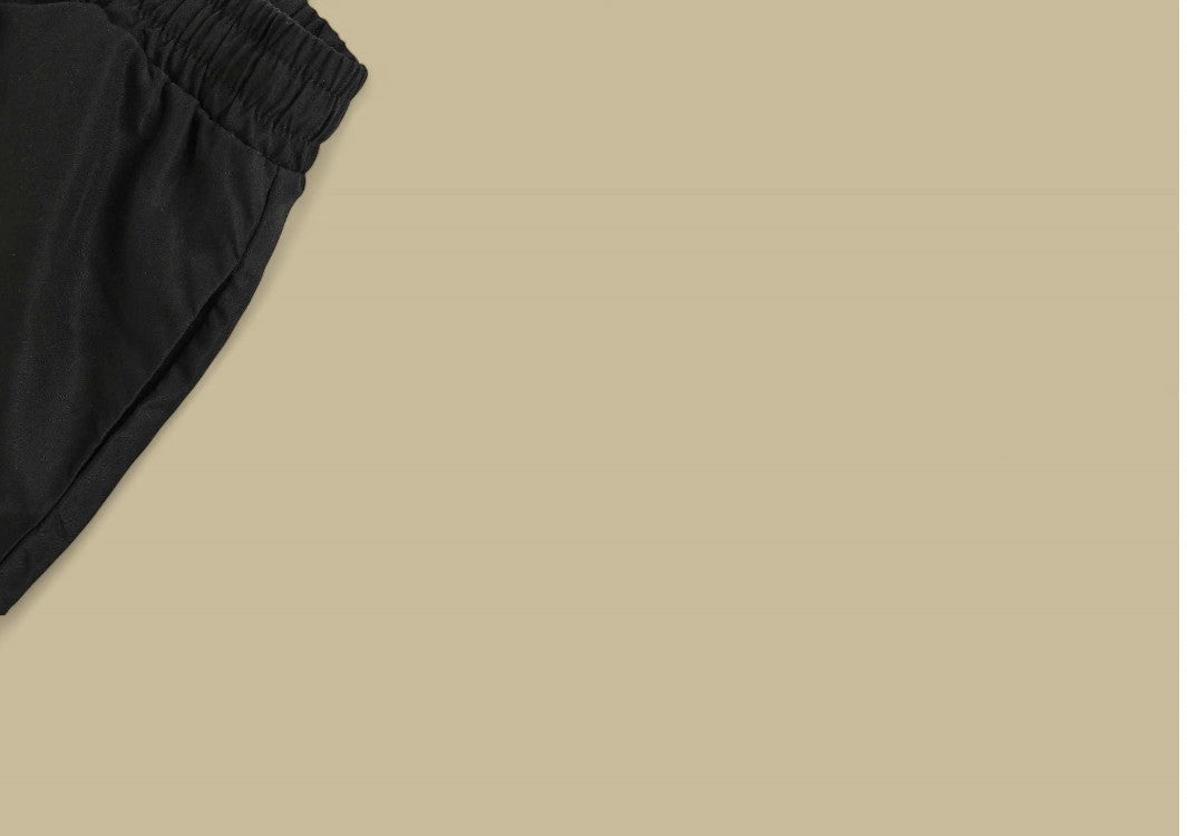 Balenciaga 24FW Embroidery Patch Logo Short – Black/Cream