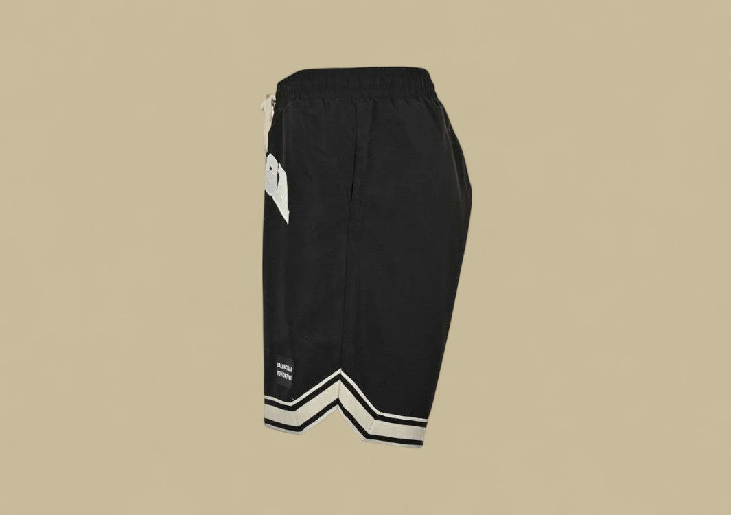 Balenciaga 24FW Embroidery Patch Logo Short – Black/Cream