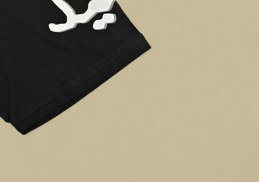 Balenciaga 24SS Acid Arab Logo Print T-Shirt – Black