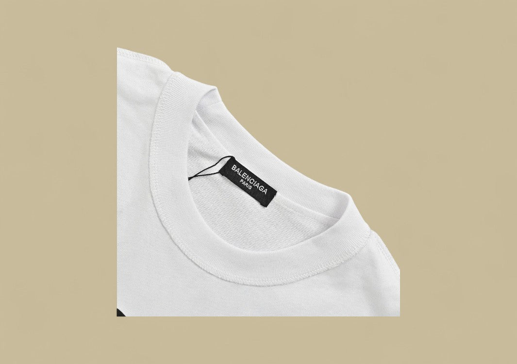 Balenciaga 24SS Acid Arab Logo Print T-Shirt – White