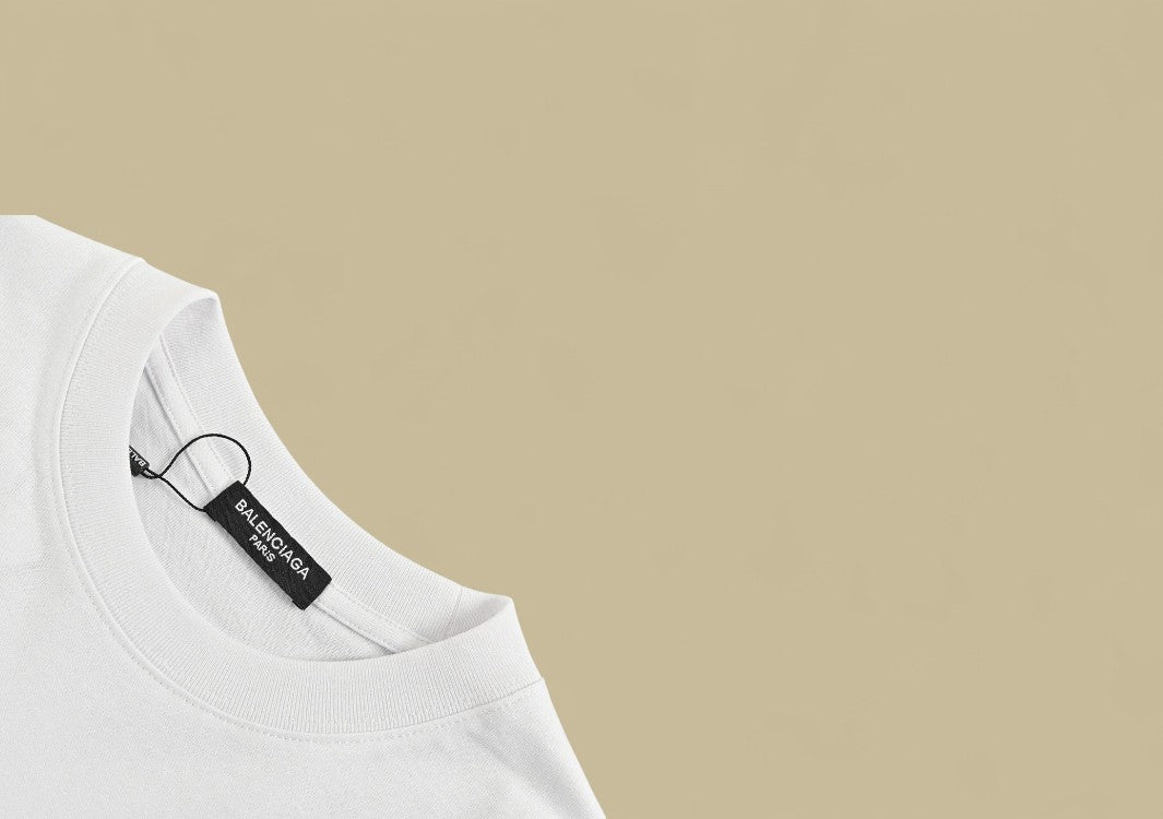 Balenciaga 24SS Adhesive Tape Logo T-Shirt – White