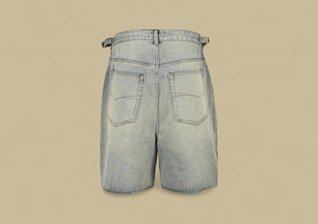 Balenciaga 24SS Bottom Tassels Denim Short