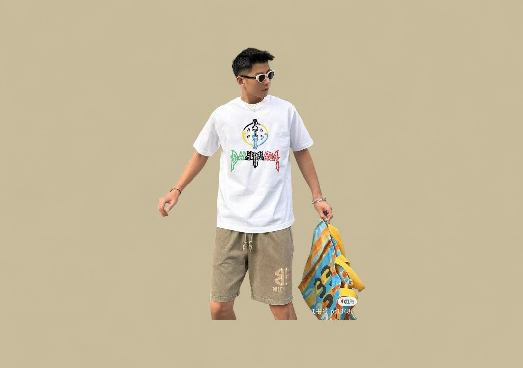 Balenciaga 24SS Colorful Logo T-Shirt