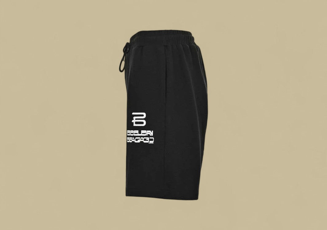 Balenciaga 24SS Cropped Soccer Logo Shorts - Black