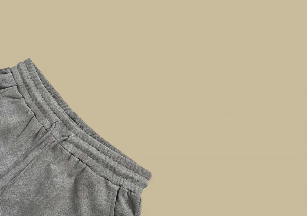 Balenciaga 24SS Embroidery Coca-Cola Logo Mud Dyeing Shorts – Charcoal Grey