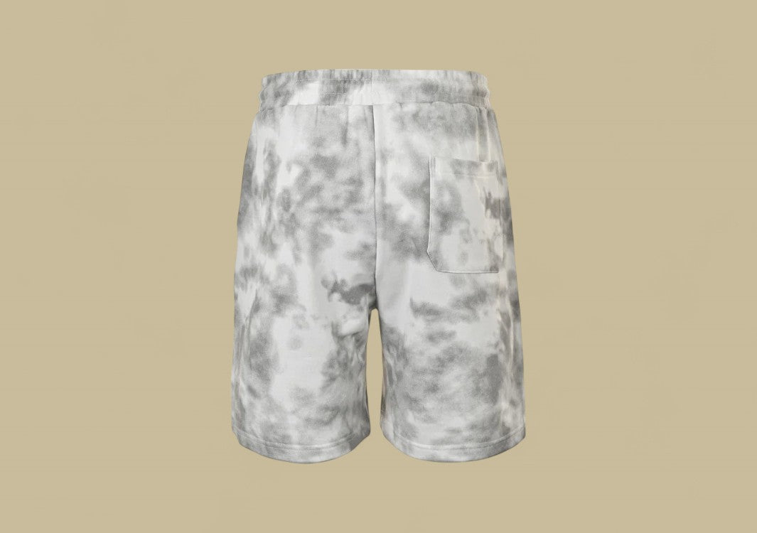 Balenciaga 24SS Embroidery Coca-Cola Logo Mud Dyeing Shorts – White Marble