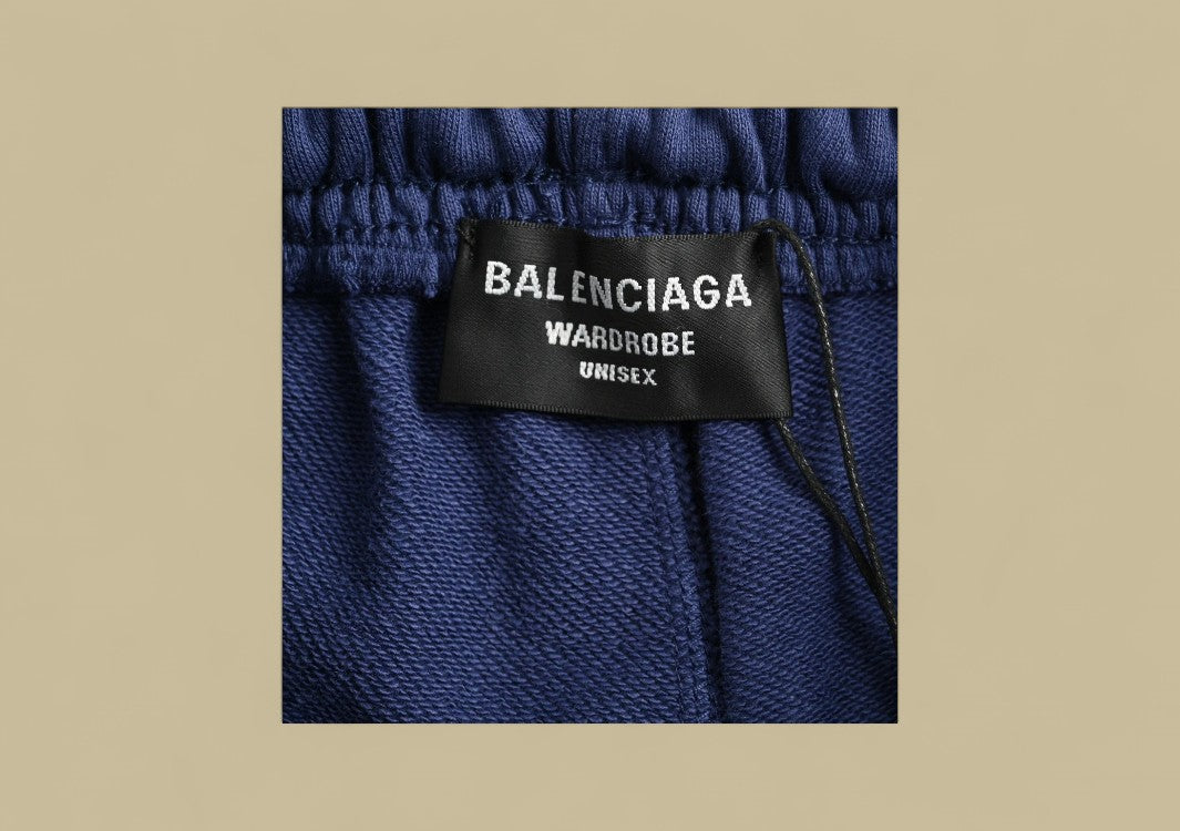 Balenciaga 24SS Embroidery Coca-Cola Logo Shorts – Navy Blue