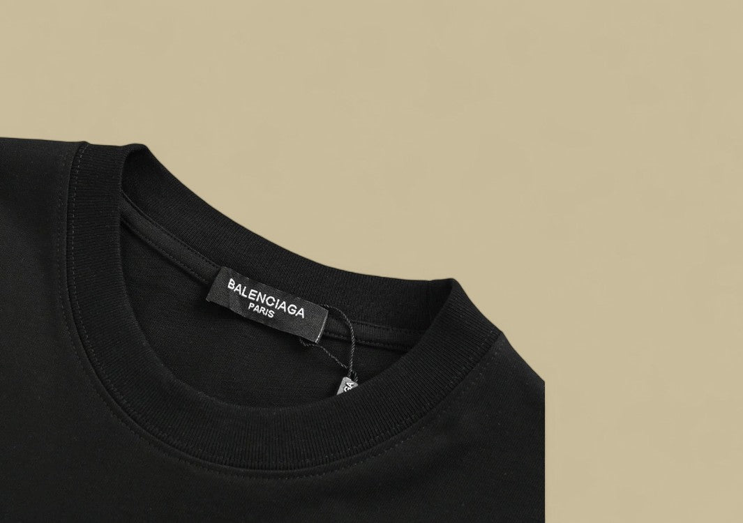 Balenciaga 24SS Graffiti Logo T-Shirt – Black