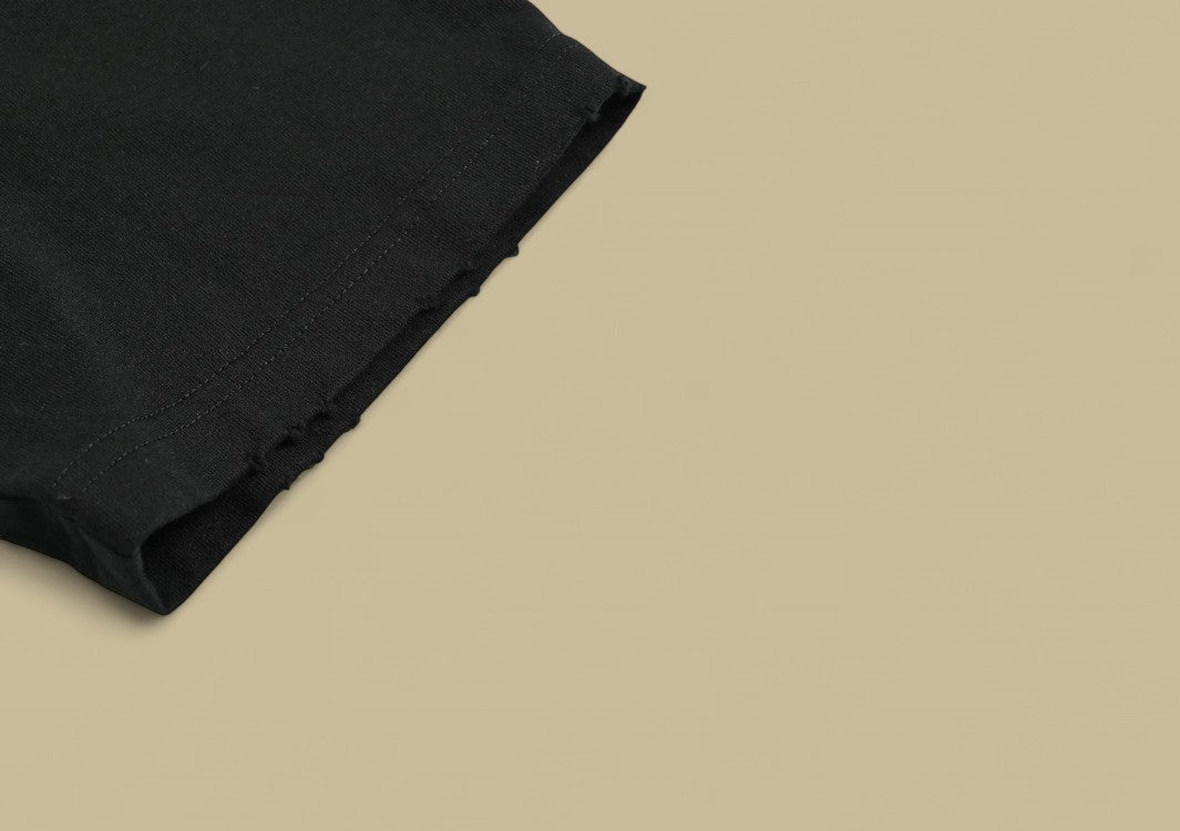 Balenciaga 24SS Mottled Coca-Cola Logo Distressed Wash T-Shirt – Black