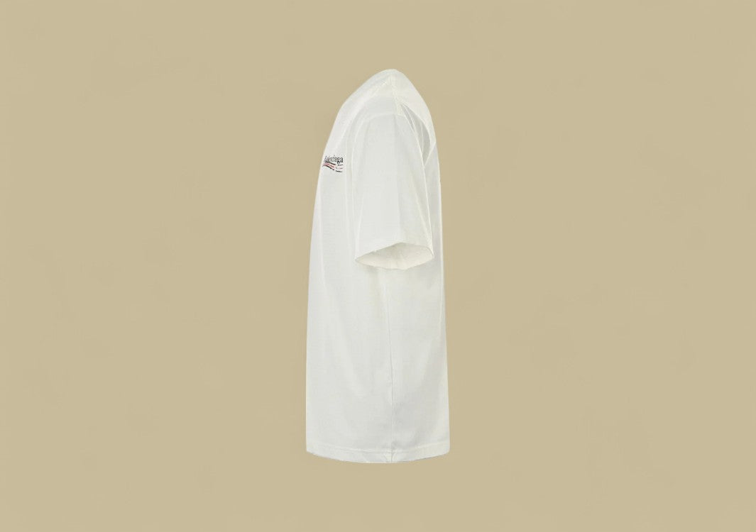 Balenciaga 24SS Mottled Coca-Cola Logo Distressed Wash T-Shirt – Off-White