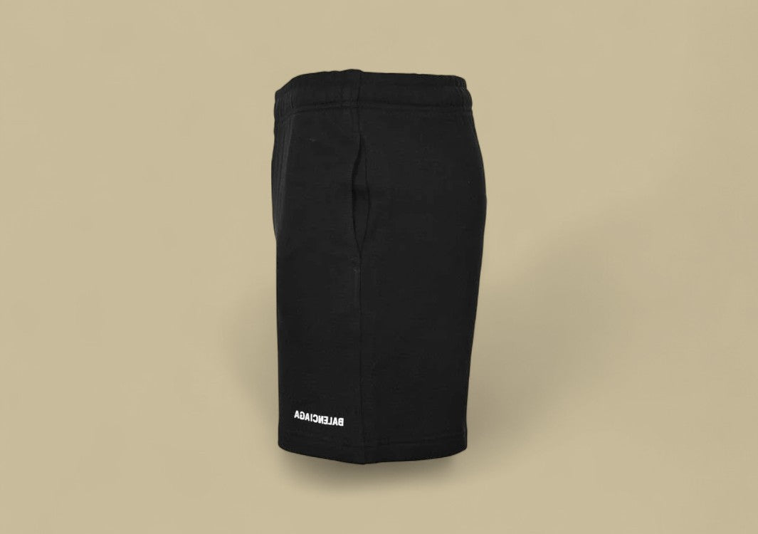 Balenciaga 24SS Reversal Embroidery Logo Shorts – Black