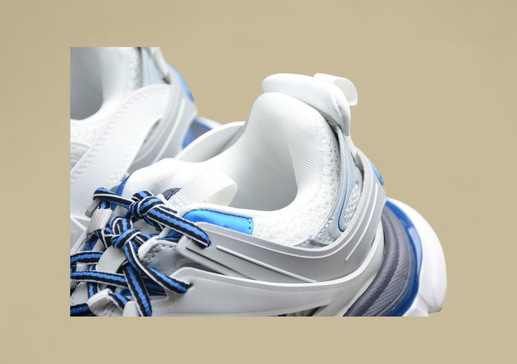Balenciaga 3..0 Fashion Breathable Daddy Shoes White Blue