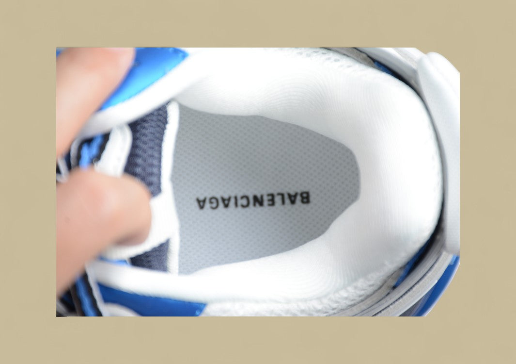 Balenciaga 3..0 Fashion Breathable Daddy Shoes White Blue