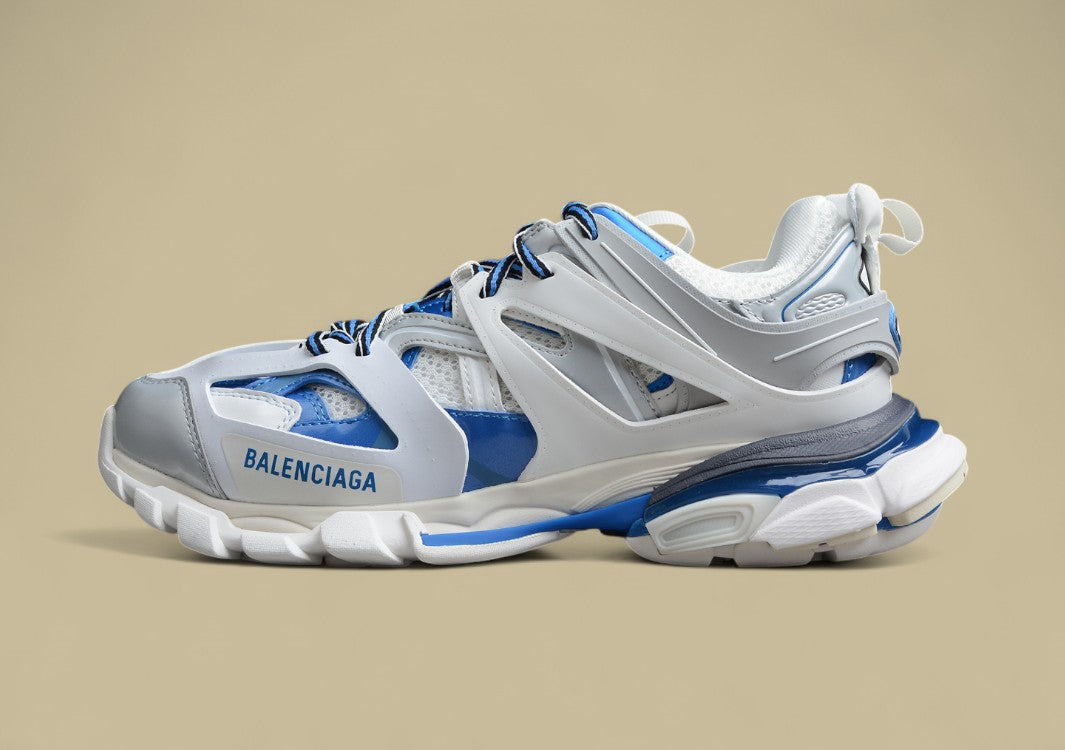 Balenciaga 3..0 Fashion Breathable Daddy Shoes White Blue