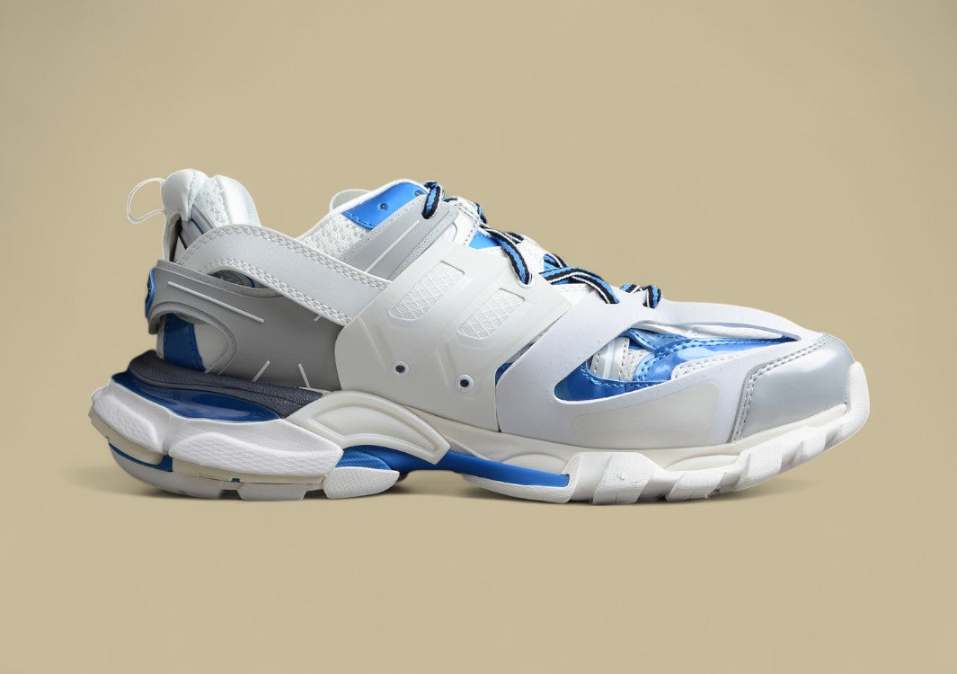 Balenciaga 3..0 Fashion Breathable Daddy Shoes White Blue