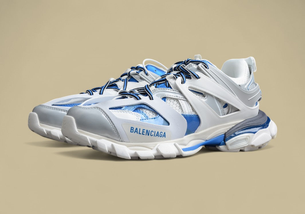 Balenciaga 3..0 Fashion Breathable Daddy Shoes White Blue