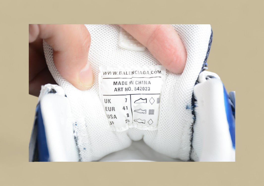 Balenciaga 3..0 Fashion Breathable Daddy Shoes White Blue