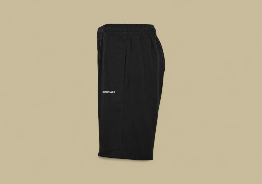 Balenciaga 3M Reflective Logo Short - Black