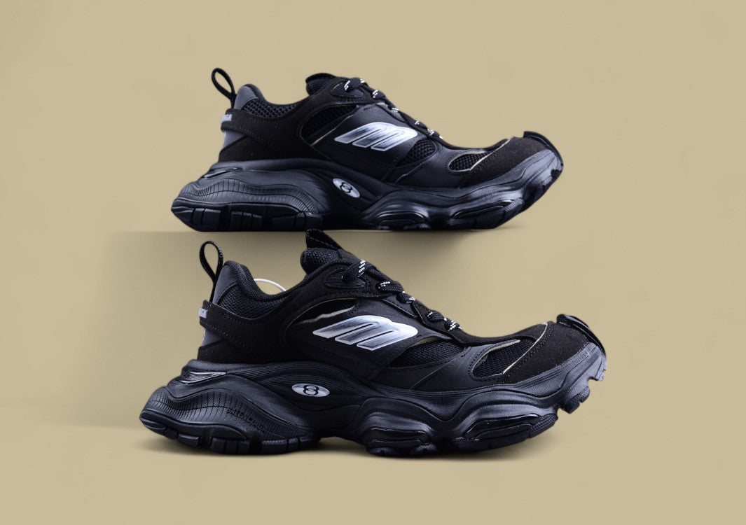 Balenciaga 3XL Sneaker – Triple Black with Silver