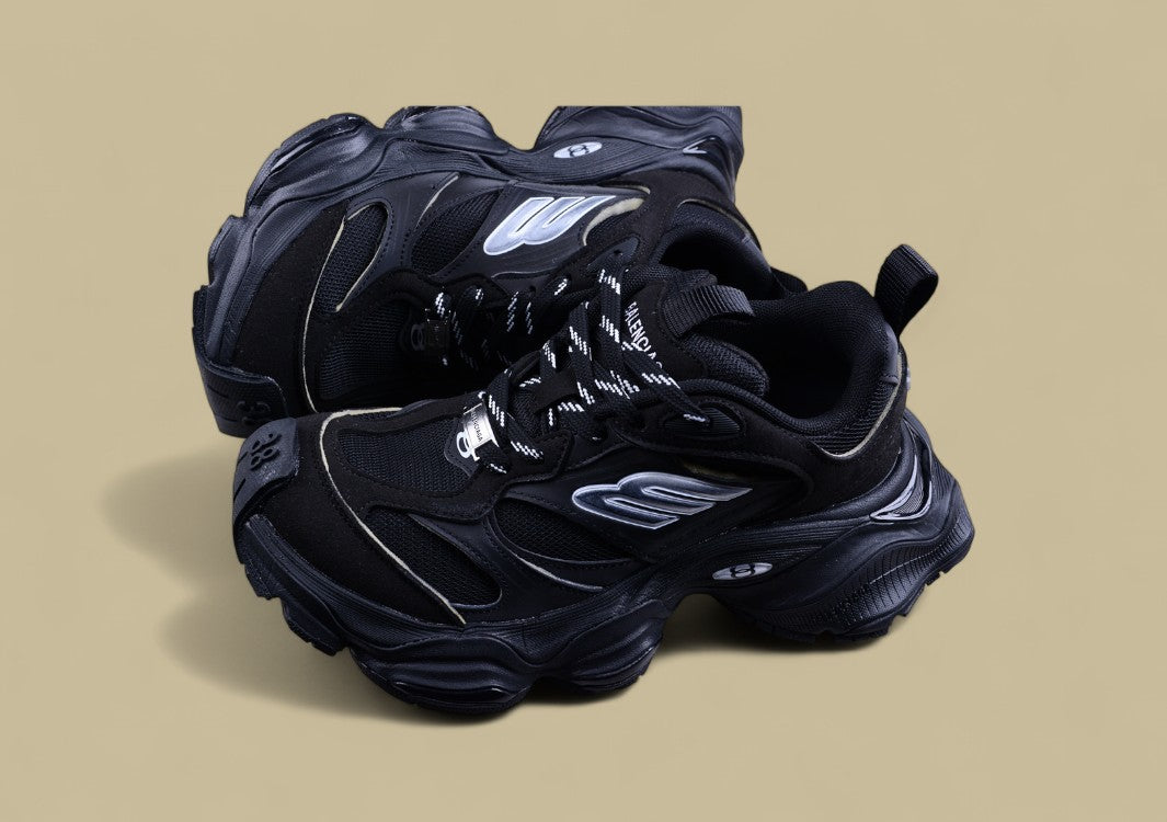 Balenciaga 3XL Sneaker – Triple Black with Silver