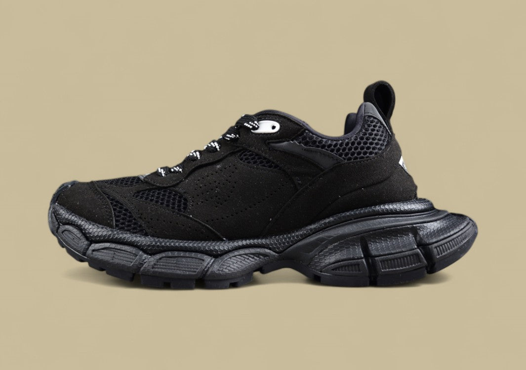 Balenciaga 3XL Sneaker in Triple Black Mesh/Suede