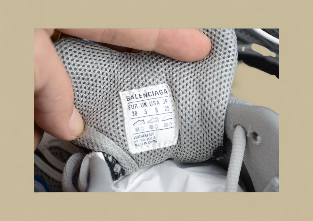 Balenciaga 6.0 Retro Slingshot Shoes Gray Blue