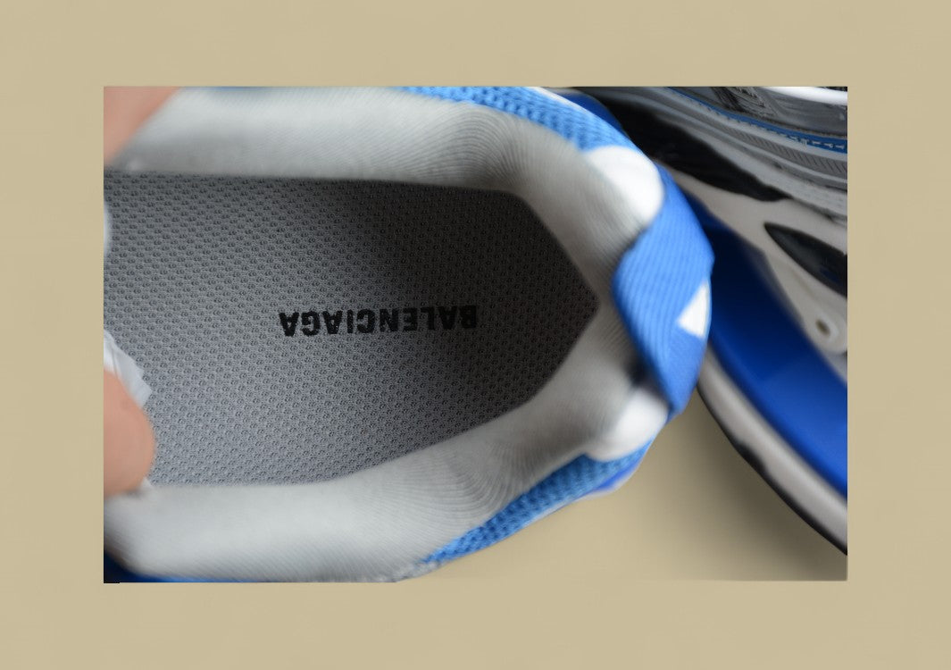 Balenciaga 6.0 Retro Slingshot Shoes Gray Blue