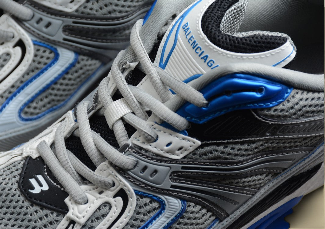 Balenciaga 6.0 Retro Slingshot Shoes Gray Blue