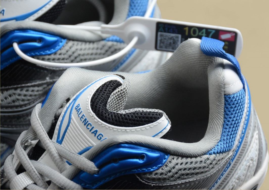 Balenciaga 6.0 Retro Slingshot Shoes Gray Blue