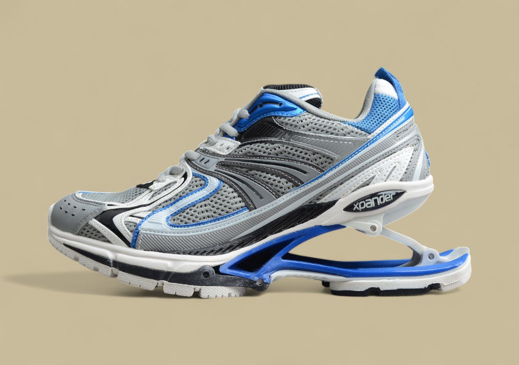 Balenciaga 6.0 Retro Slingshot Shoes Gray Blue