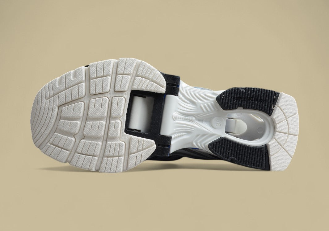 Balenciaga 6.0 Retro Slingshot Shoes Gray Blue