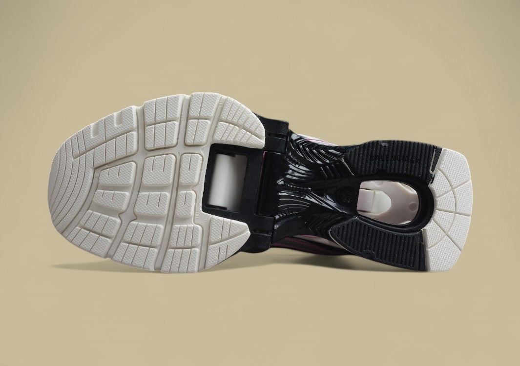 Balenciaga 6.0 Retro Slingshot Shoes Silver Powder