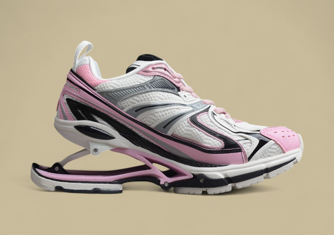 Balenciaga 6.0 Retro Slingshot Shoes Silver Powder