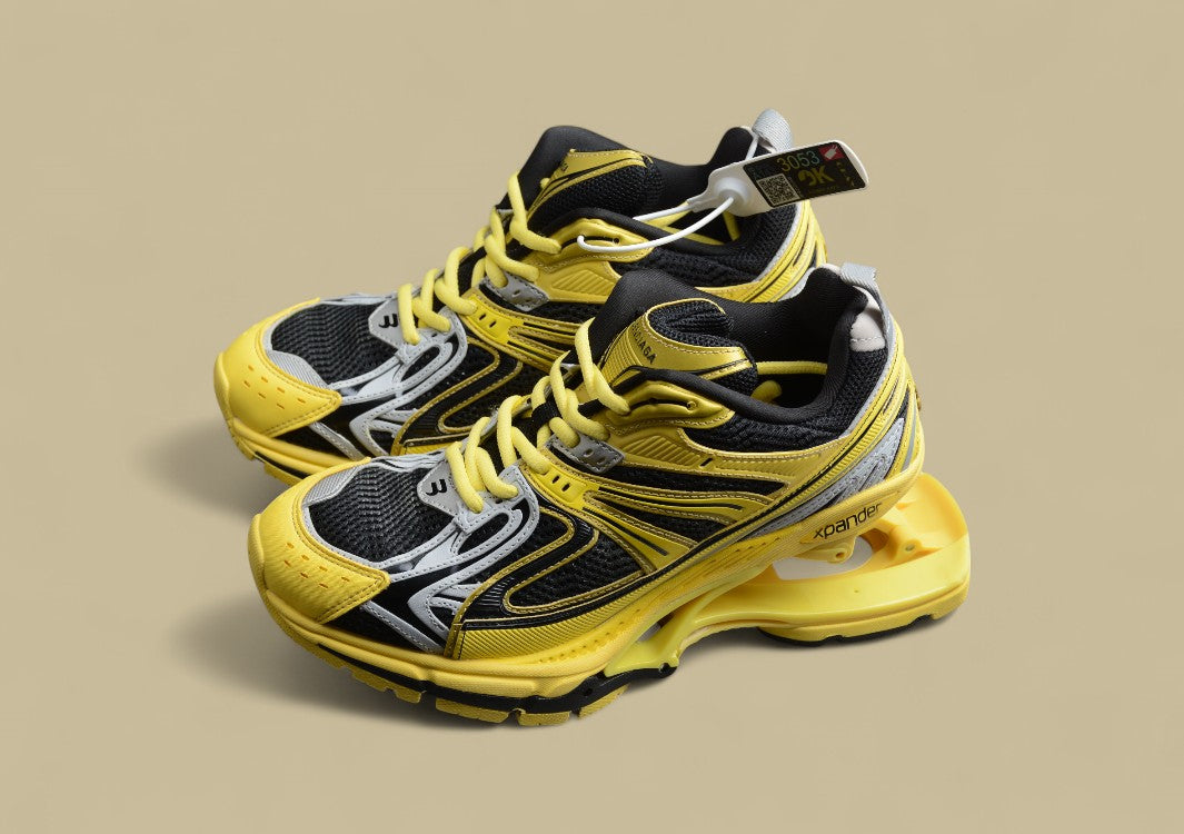 Balenciaga 6.0 Retro Slingshot Shoes Yellow Black