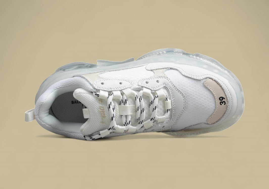 Balenciaga Air Cushion White Men's And Women's Shoes