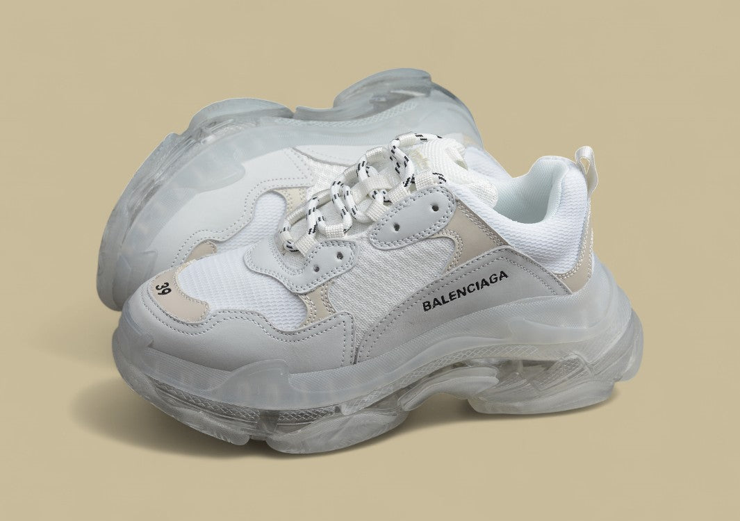 Balenciaga Air Cushion White Men's And Women's Shoes