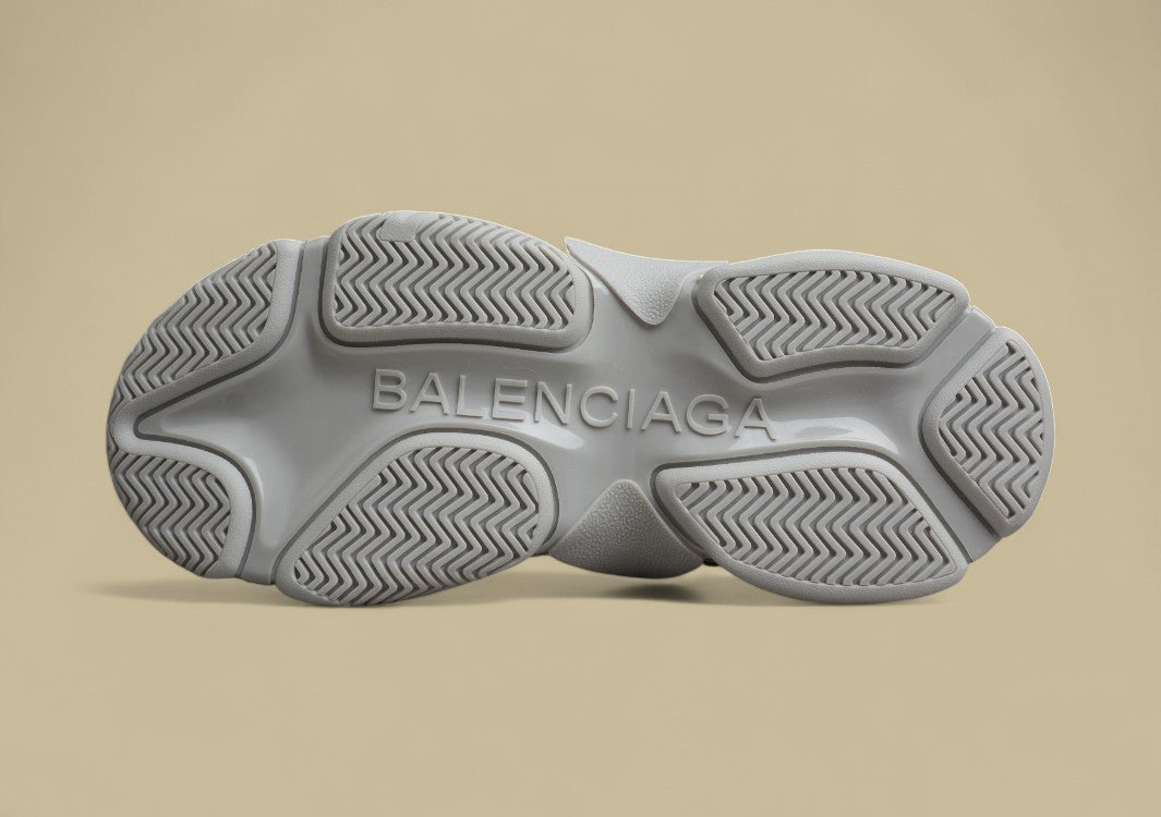 Balenciaga Autumn and Winter Plus Velvet Retro Dad Shoes Gray