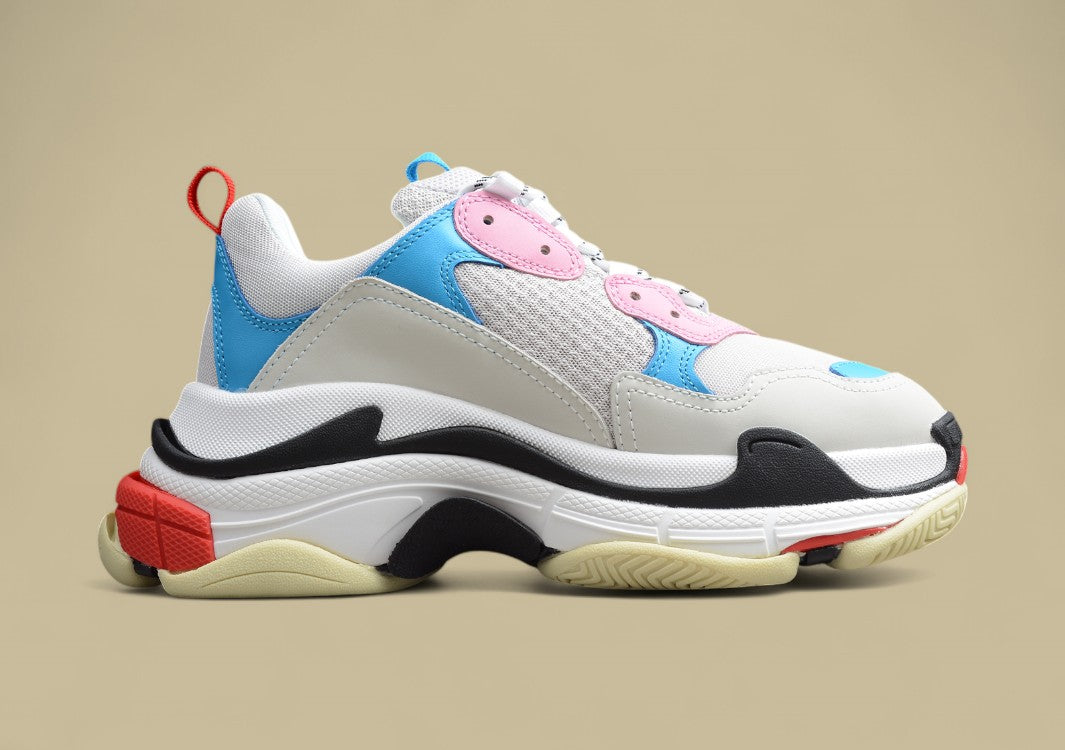 Balenciaga Beige Blue Track 2 Sneaker