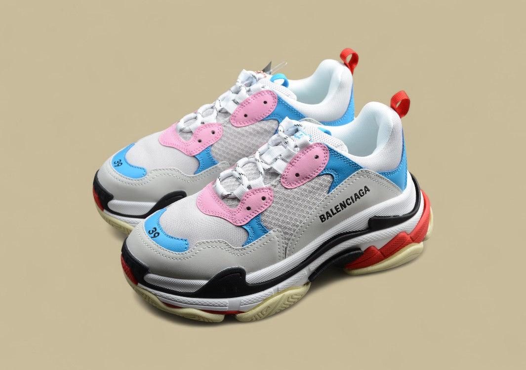 Balenciaga Beige Blue Track 2 Sneaker