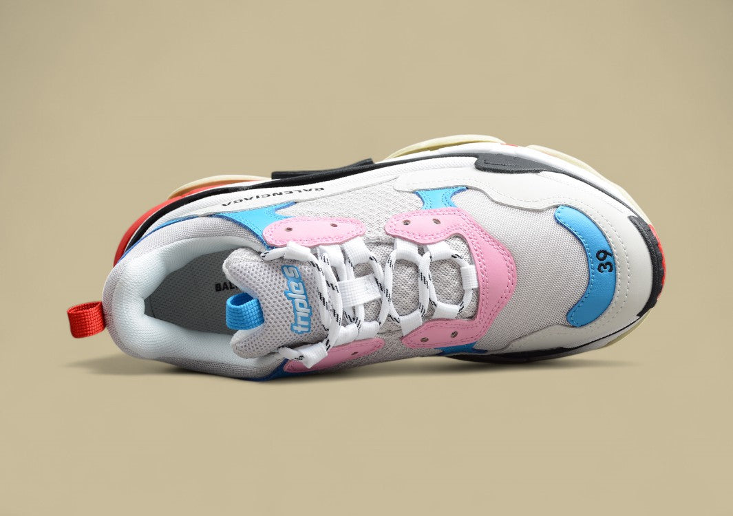 Balenciaga Beige Blue Track 2 Sneaker