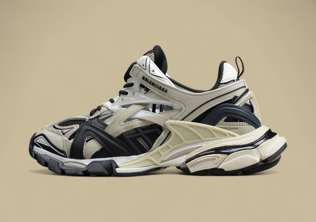 Balenciaga Beige & Black Runner Sneaker