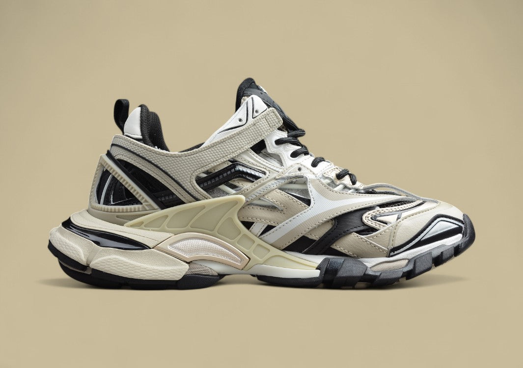 Balenciaga Beige & Black Runner Sneaker