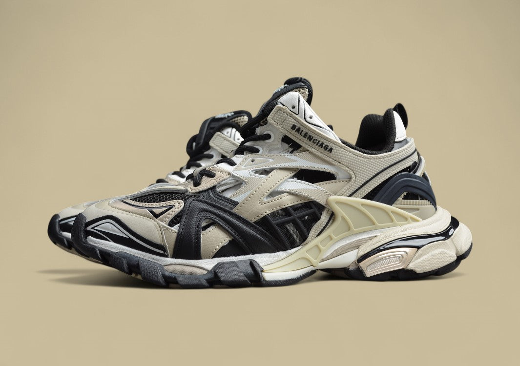 Balenciaga Beige & Black Runner Sneaker